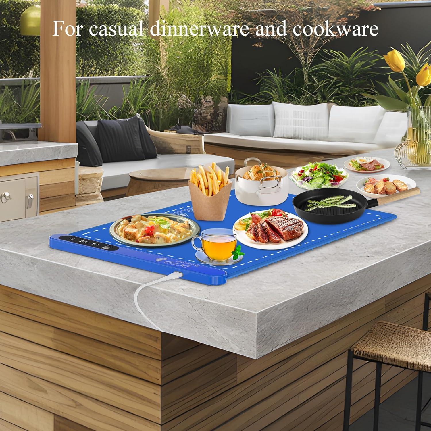 Calentador de Comida DCDD 500W con Temporizador y 6 Niveles