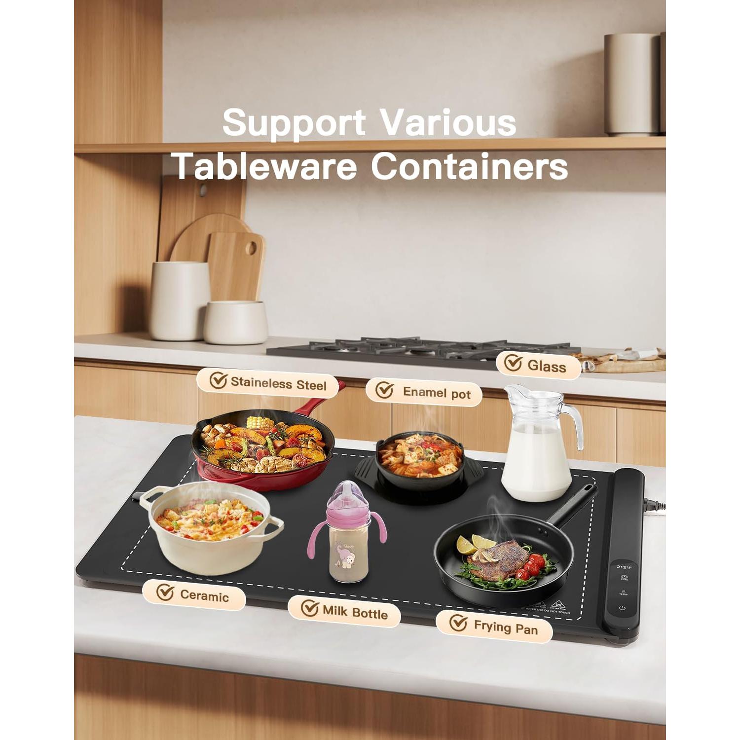 Alfombrilla Calentadora de Comida HERTIENDO 60x40cm Silicona