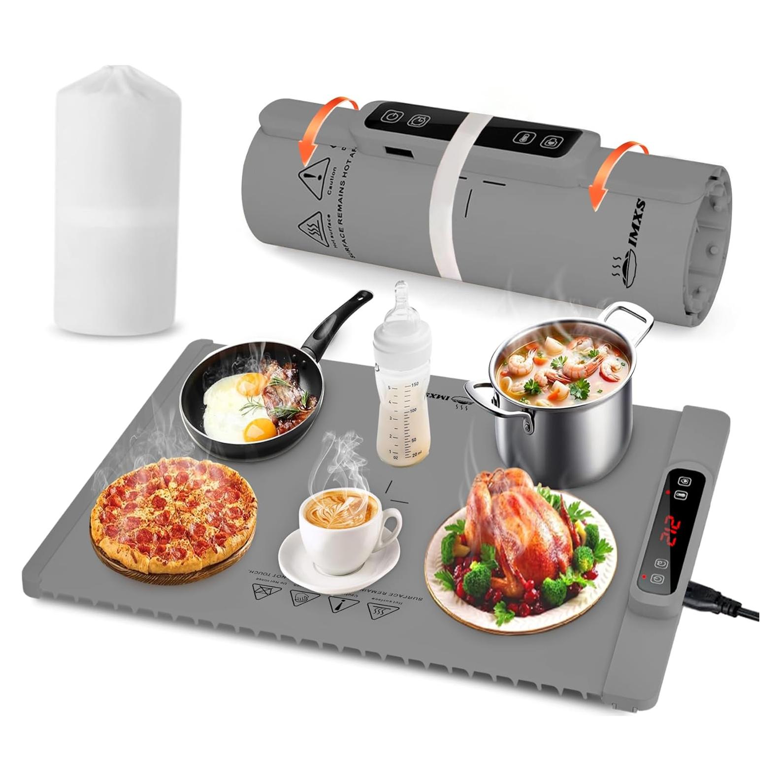 Alfombrilla Calentadora de Comida IMXSUMDA 62x38cm 5 Niveles