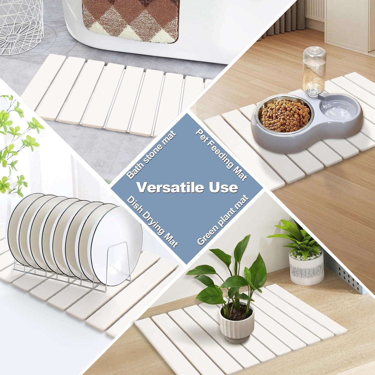 Alfombrilla de Baño Plegable Revid de Piedra Diatomácea 61x41cm