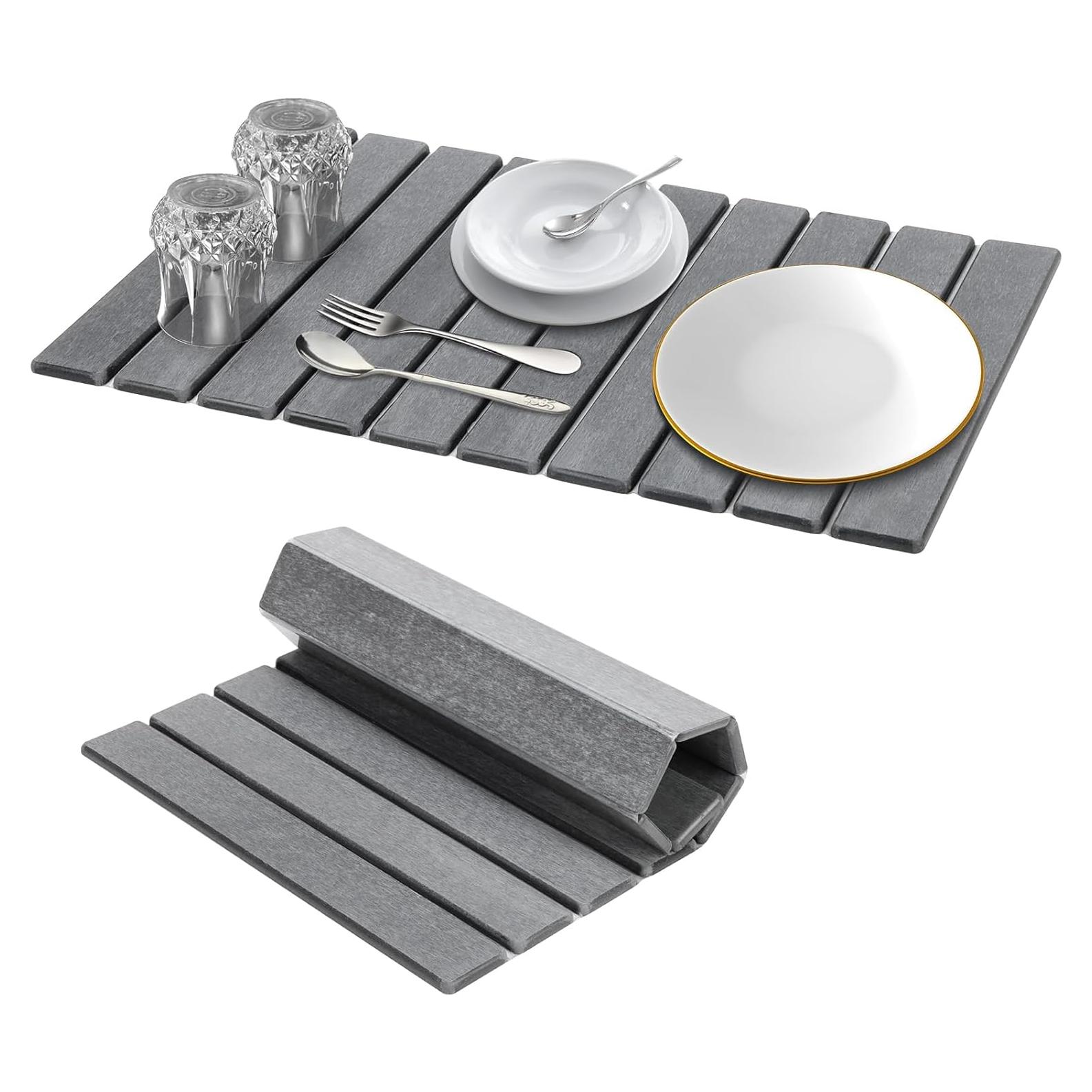 Alfombrilla de Secado de Platos DomiViStar Plegable 61x41 cm