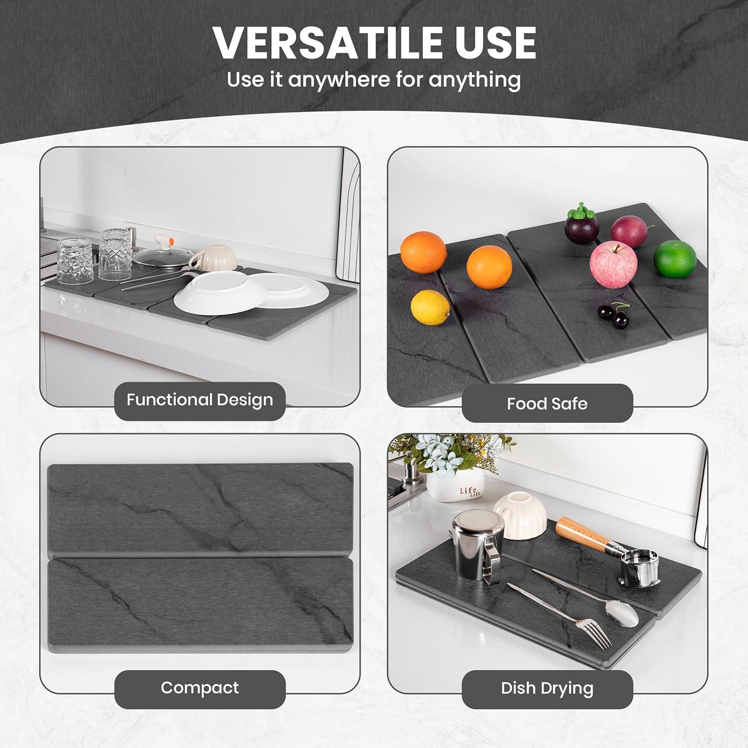 Tapete de Secado Dusk & Decor 59.69x39.37cm Diatomita Antideslizante