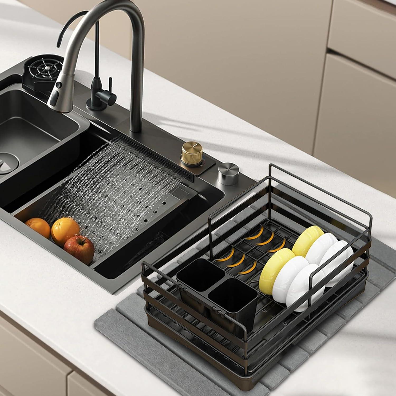 Alfombrilla de Secado de Piedra Diatomácea Bunmery 59x39 cm Gris