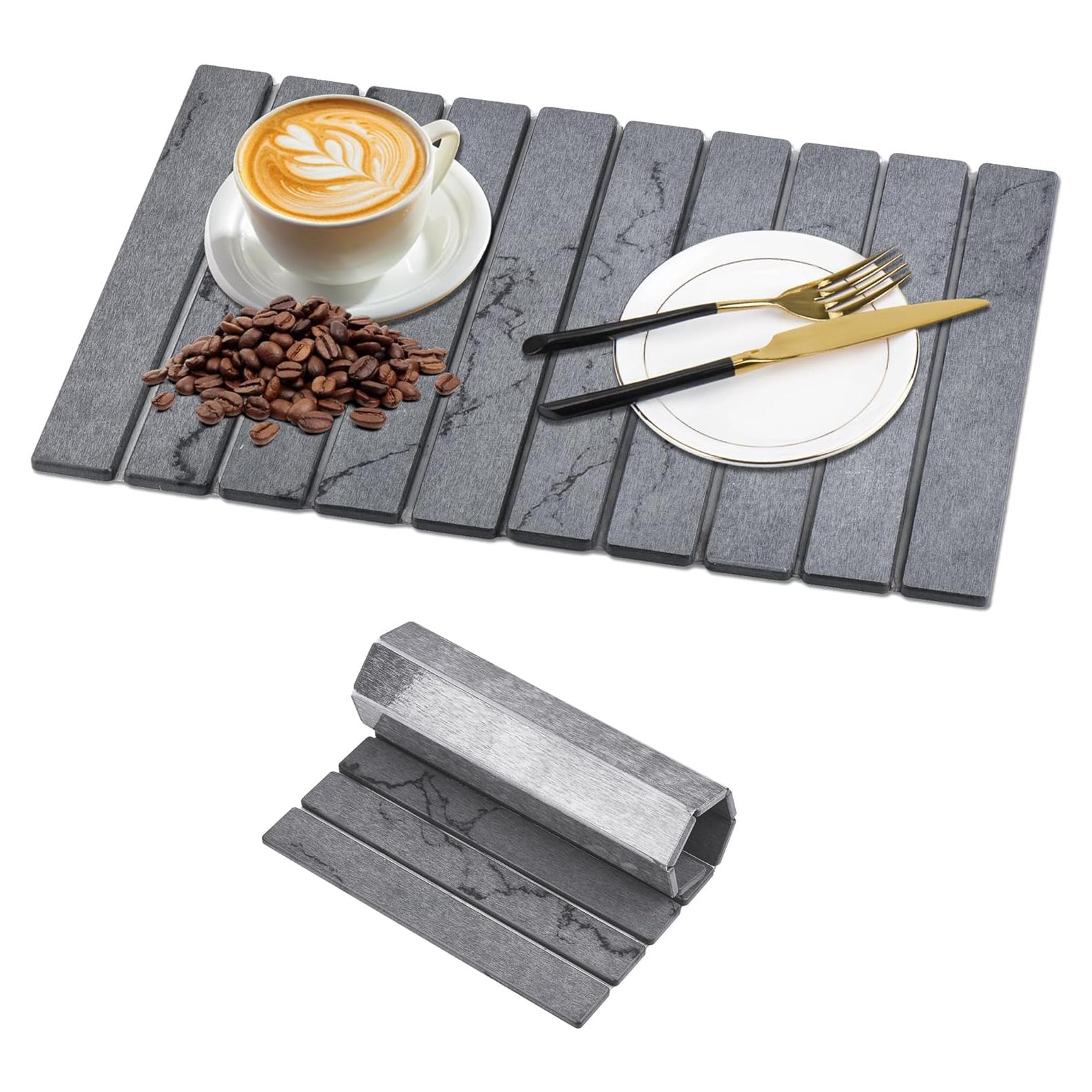 Alfombrilla de Secado de Platos PROSWIFT 60x39 cm Gris