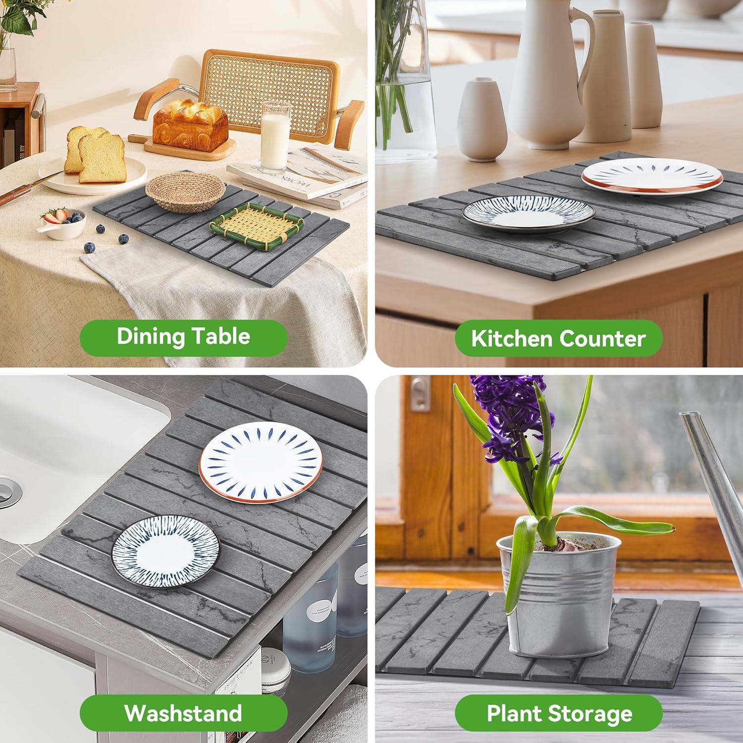 Alfombrilla de Secado de Platos PROSWIFT 60x39 cm Gris