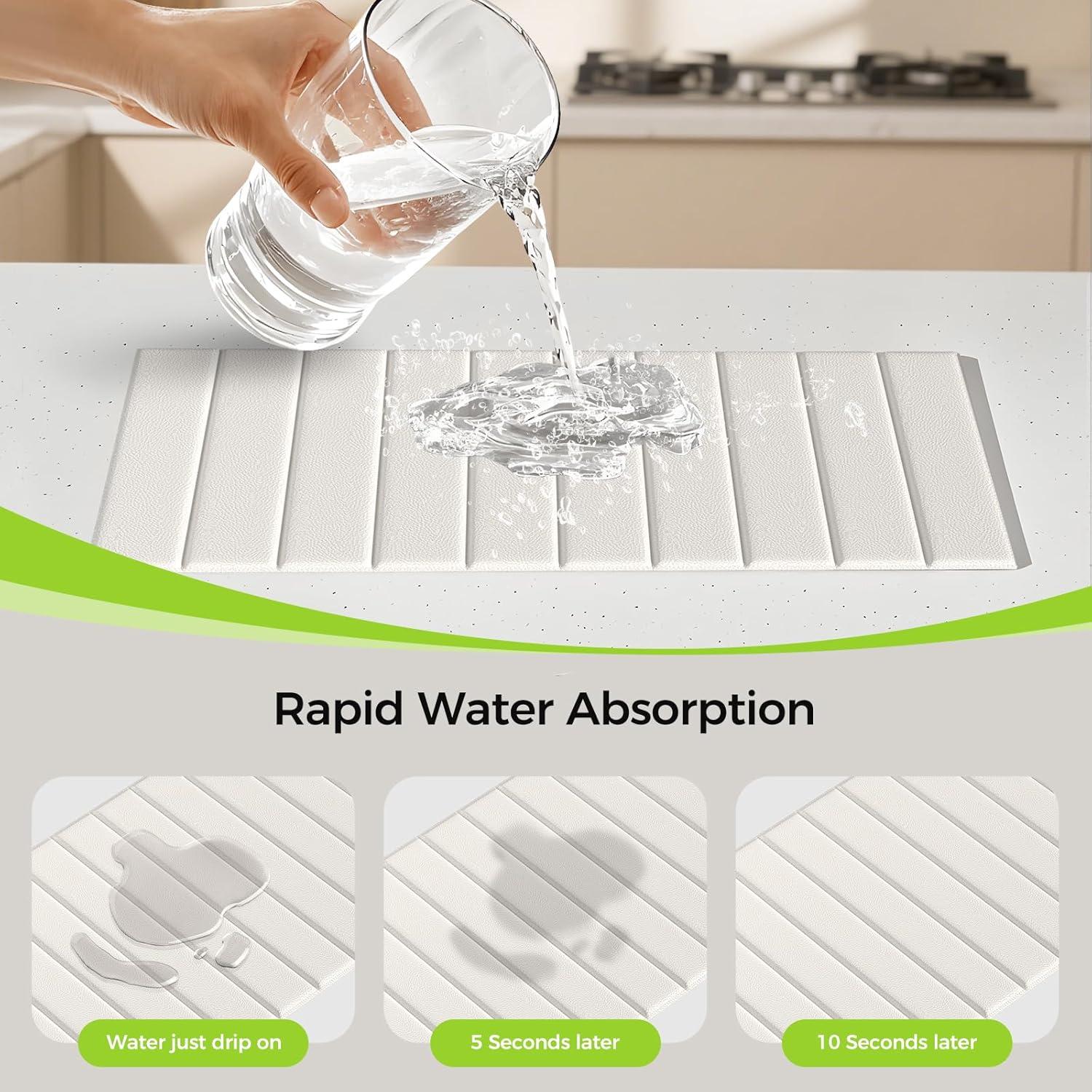 Alfombrilla Secado Rápido Aknrv 63.5x40.6cm Antideslizante