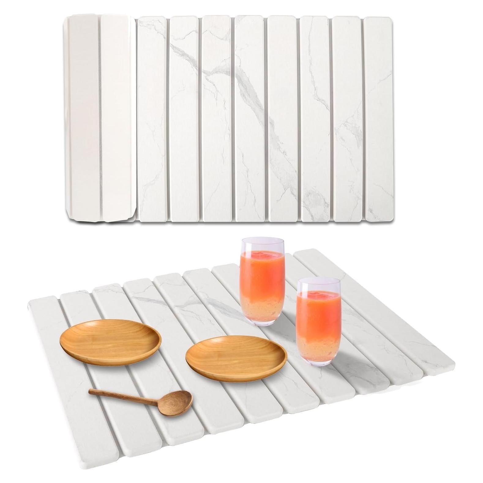 Alfombrilla de Secado Diatomácea YLjindoia 58.4x38.1 cm Mármol