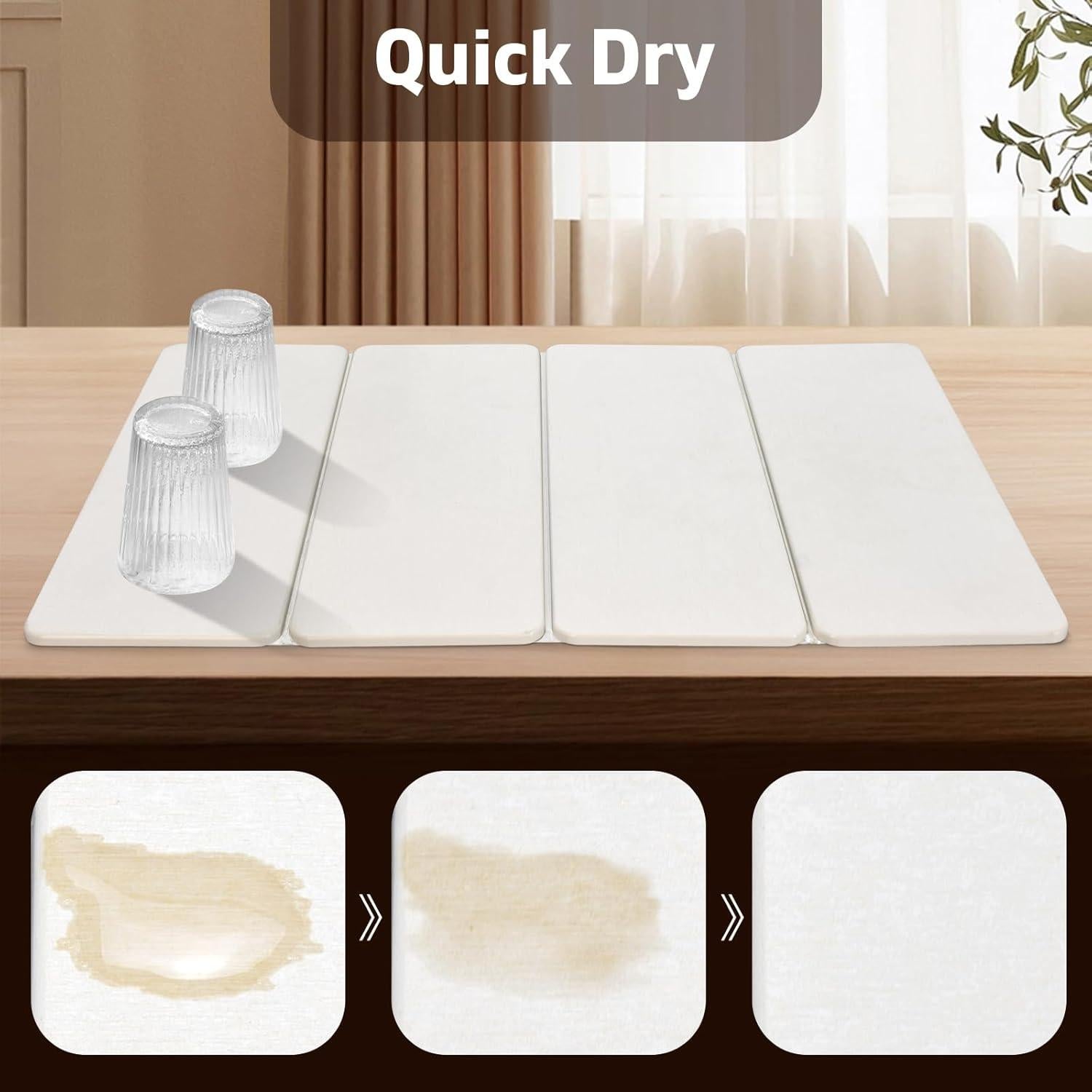 Alfombrilla de Secado de Platos LONSTA 61x40.6cm Diatomácea