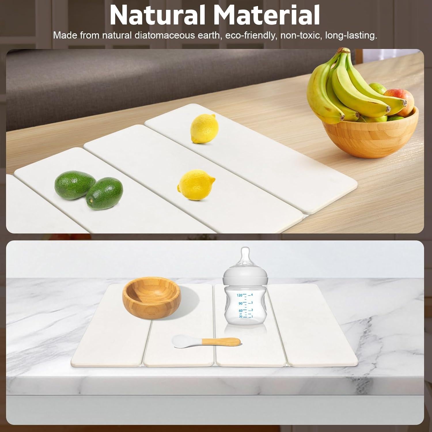 Alfombrilla de Secado de Platos LONSTA 61x40.6cm Diatomácea