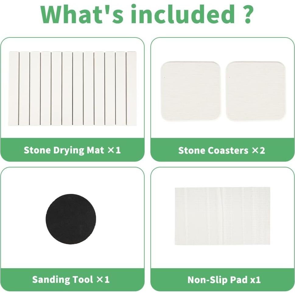 Tapete de Secado Rápido YQL de Piedra Diatomácea 70.5x39cm