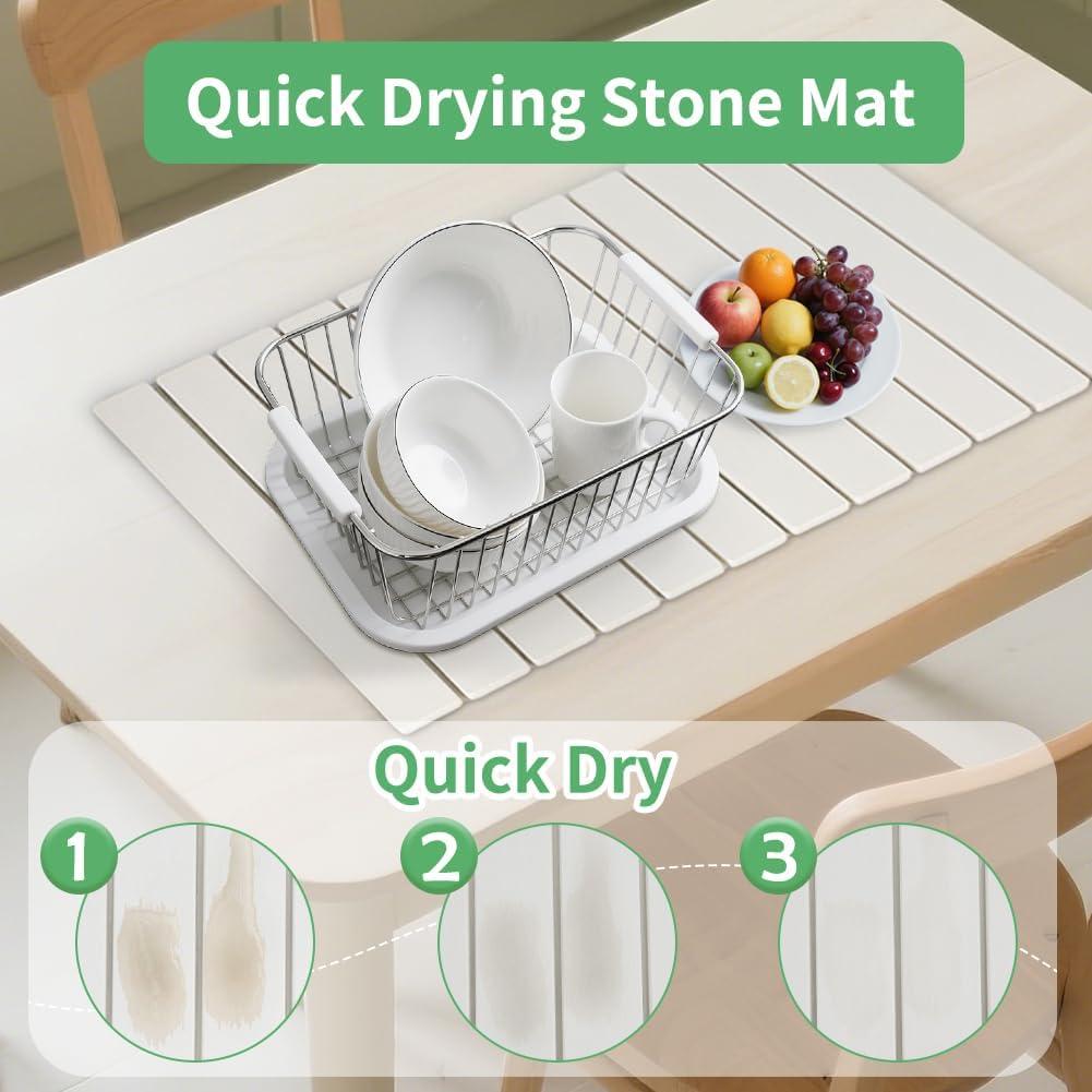 Tapete de Secado Rápido YQL de Piedra Diatomácea 70.5x39cm