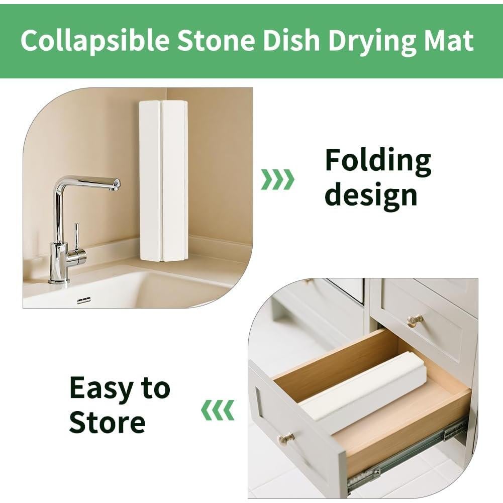 Tapete de Secado Rápido YQL de Piedra Diatomácea 70.5x39cm