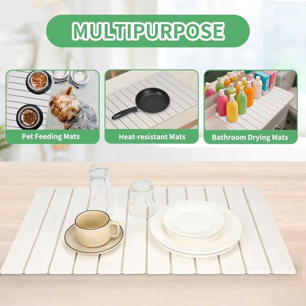 Tapete de Secado Rápido YQL de Piedra Diatomácea 70.5x39cm