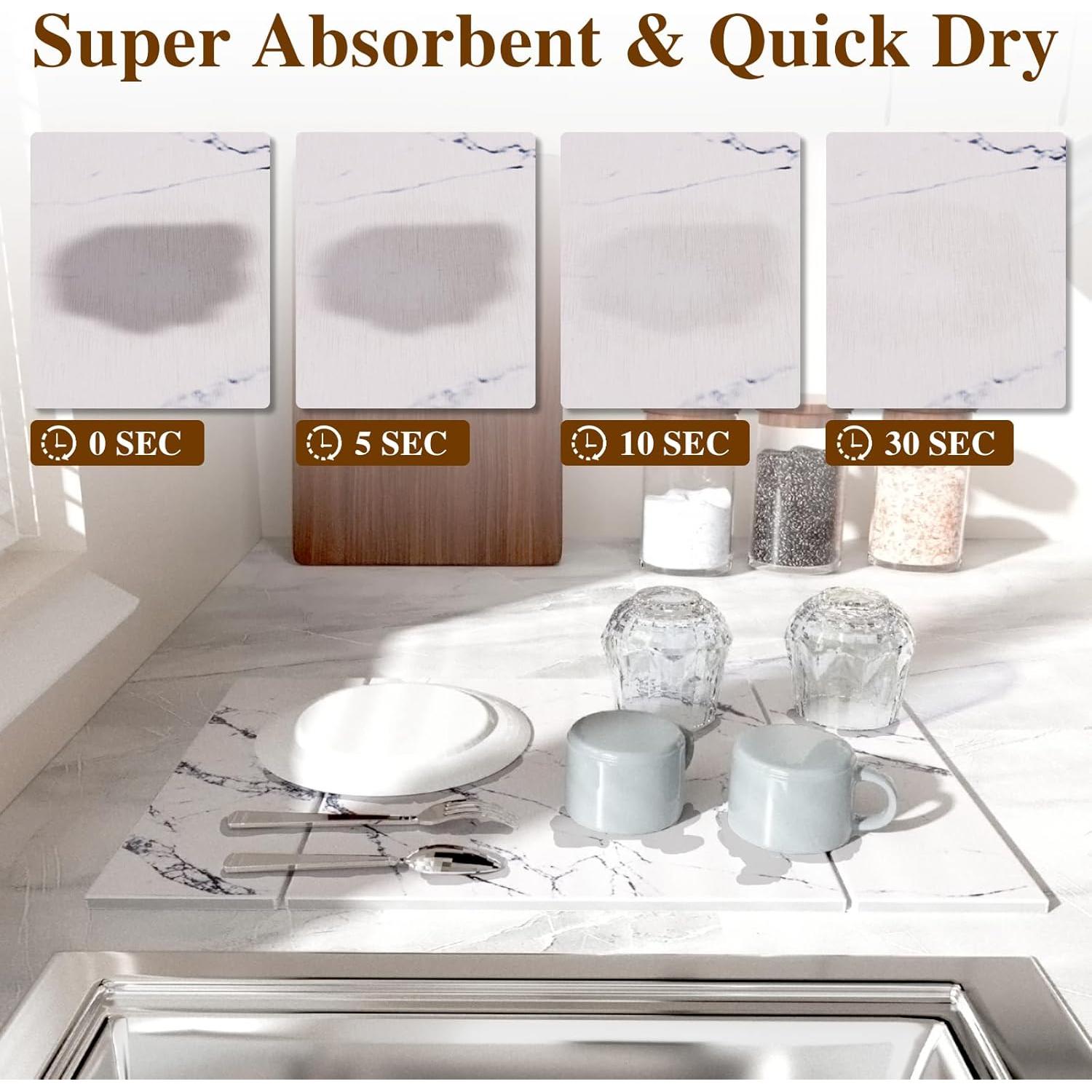 Alfombrilla de Secado de Piedra Diatomácea Watshyon 48.3x30.5cm