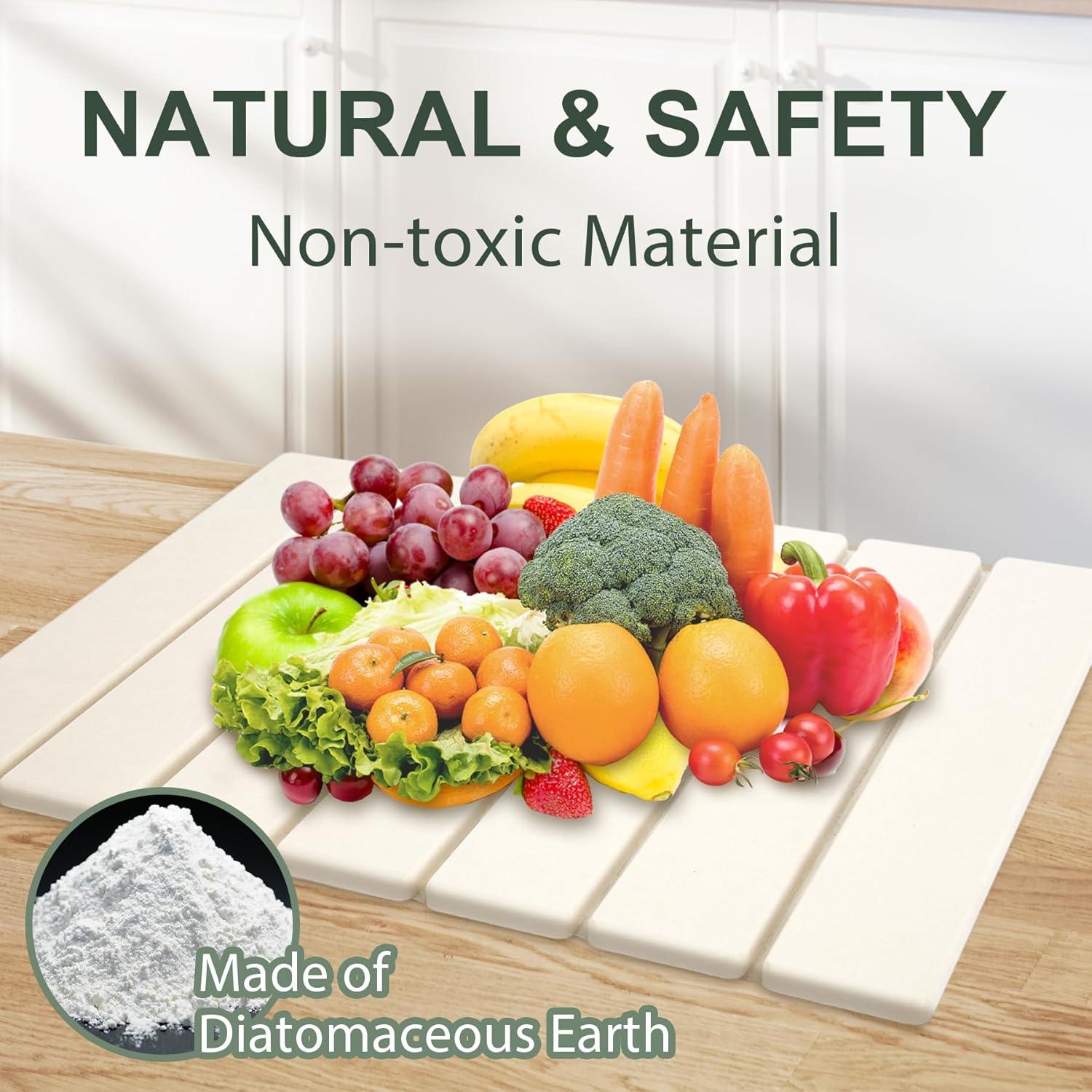 Alfombrilla de Secado de Platos Wind Shear 40x30 cm Diatomácea