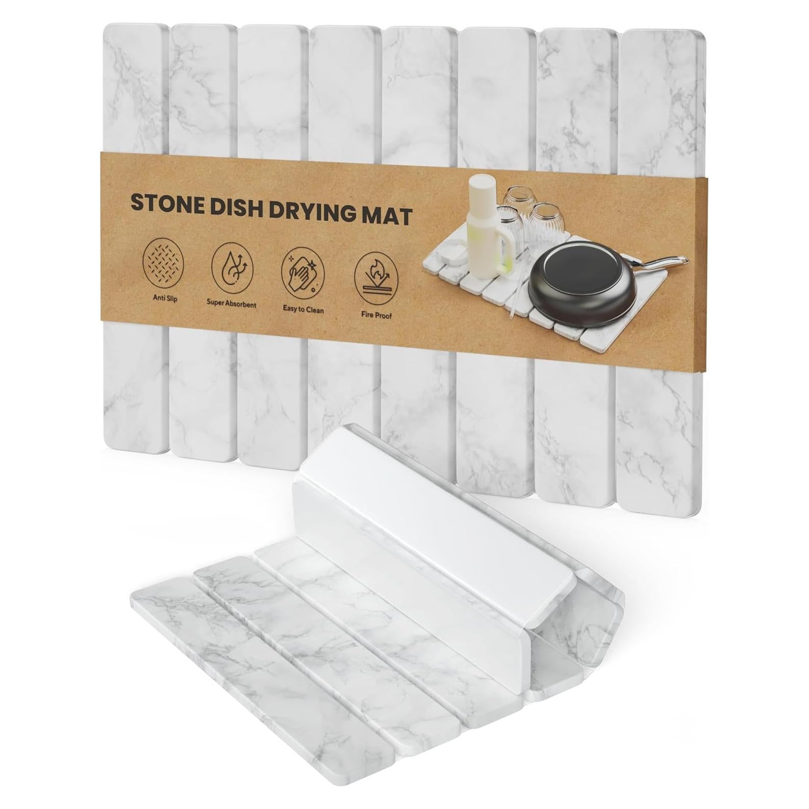 Alfombrilla de Secado de Piedra Diatomácea Chrome Club 45x35cm