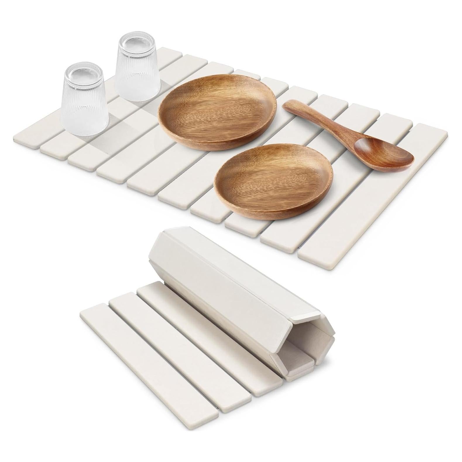 Alfombrilla de Secado de Platos de Piedra Diatomácea 61x41cm