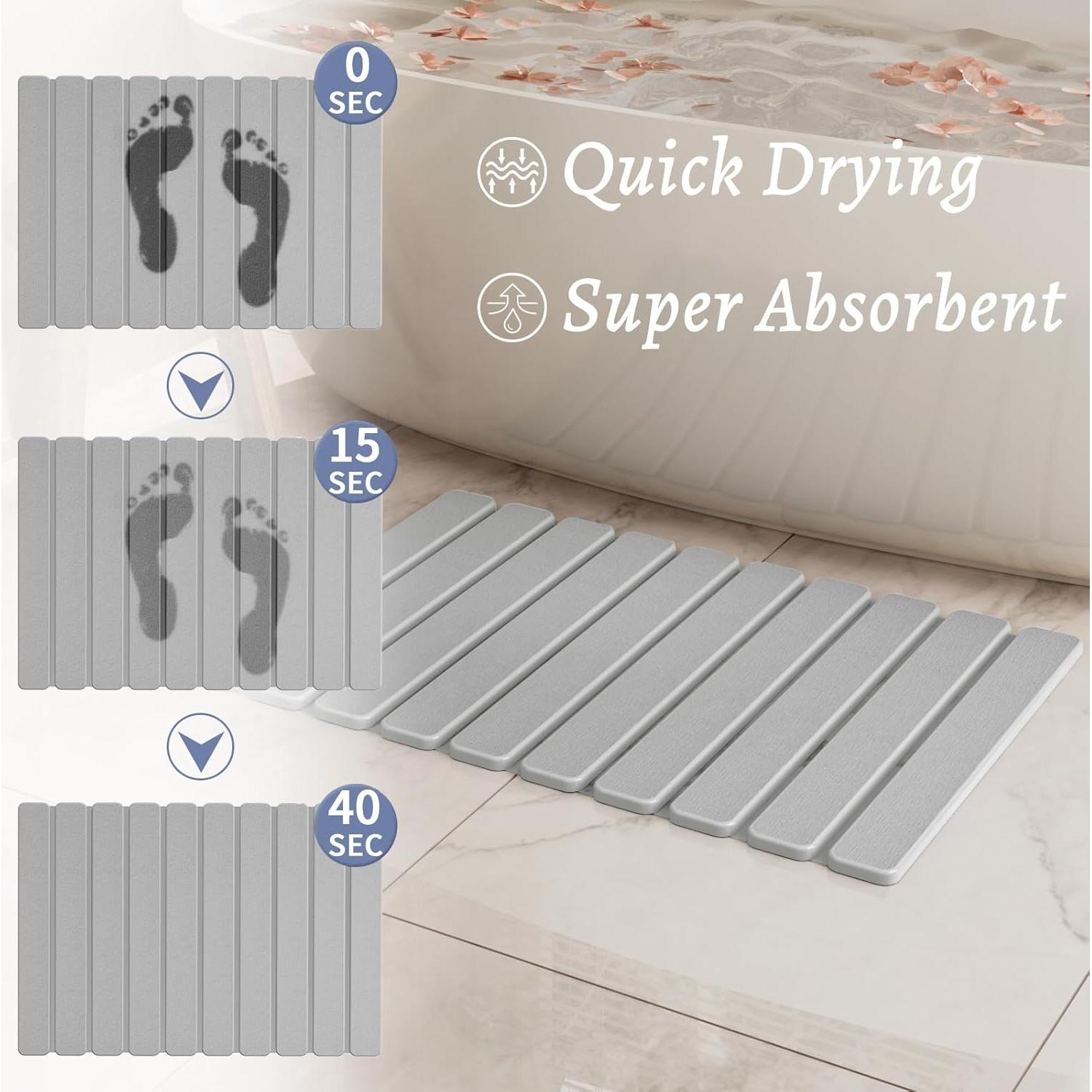 Alfombrilla de Baño de Piedra Diatomácea Summer&Kiss 59.7x39.1cm