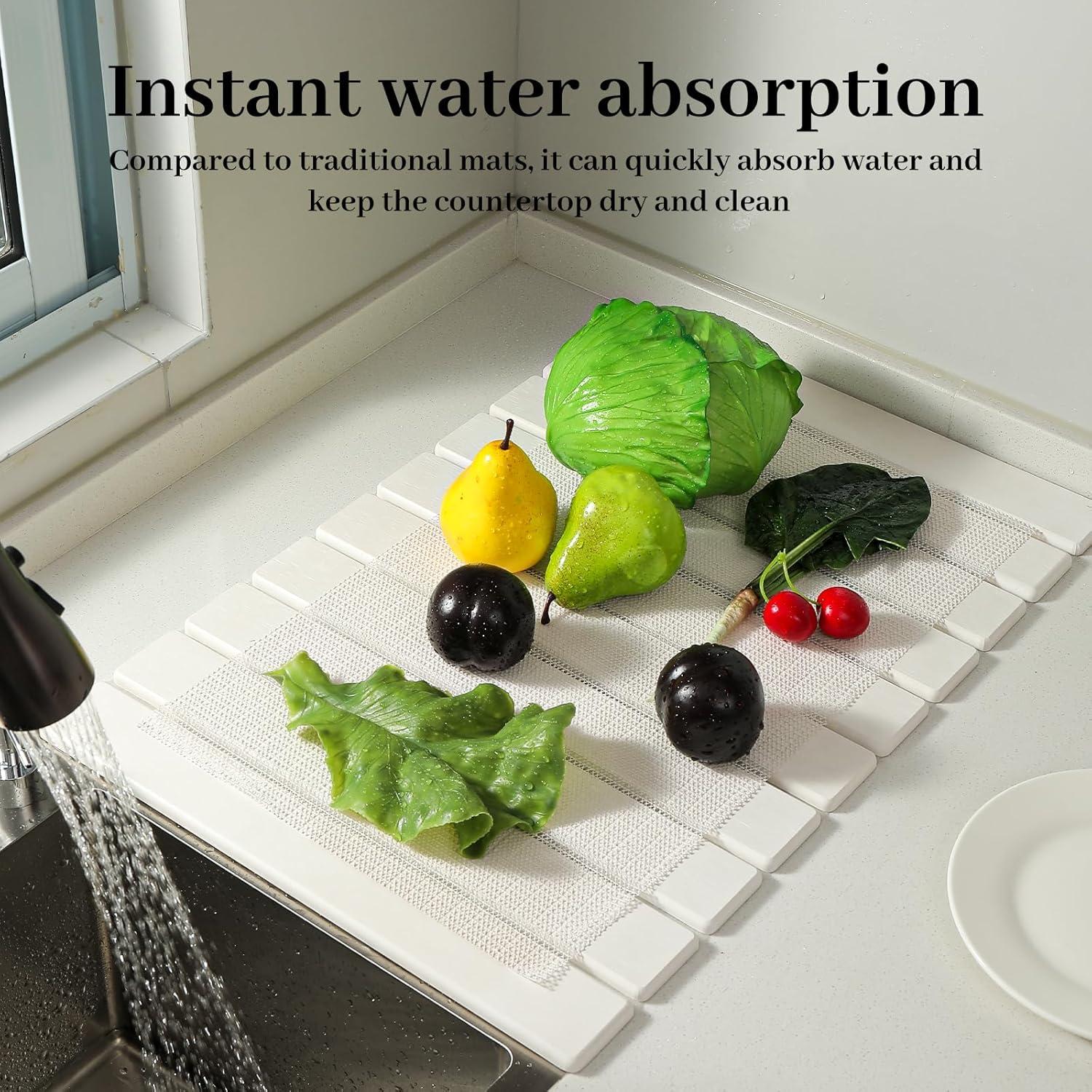 Alfombrilla de Secado de Piedra Diatomácea Trendygeminis 60x40cm