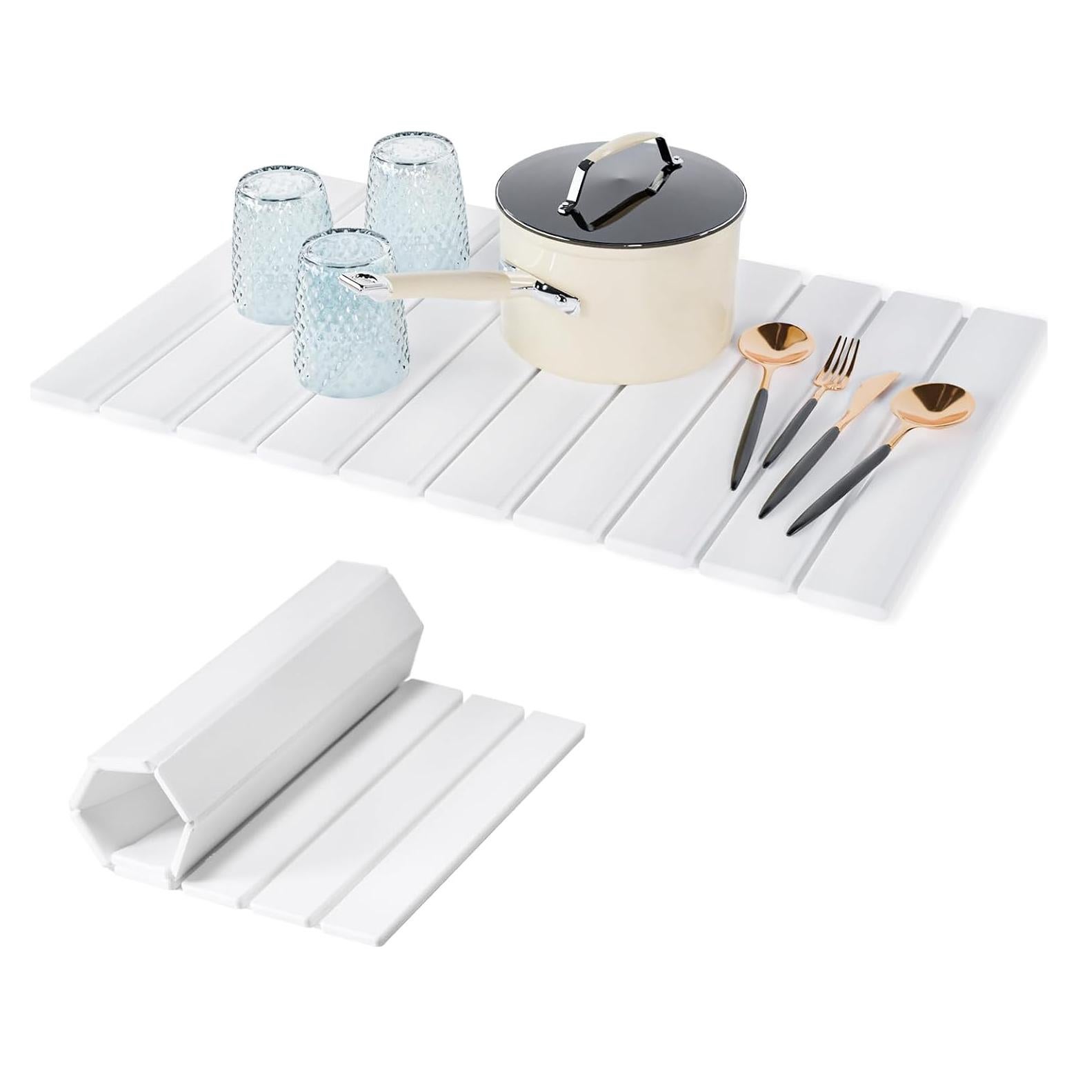 Alfombrilla de Secado de Platos Vorisebo 61x40.6cm Blanca