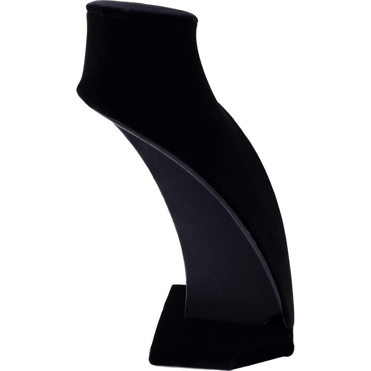 Soporte de Exhibición de Collares Super Z Outlet Terciopelo Negro 22.86 cm