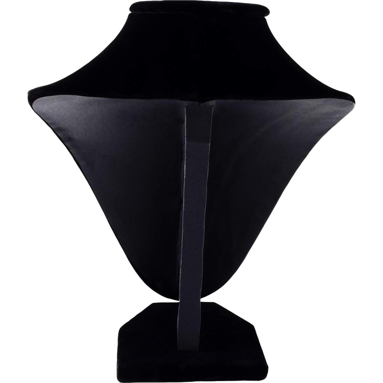 Soporte de Exhibición de Collares Super Z Outlet Terciopelo Negro 22.86 cm