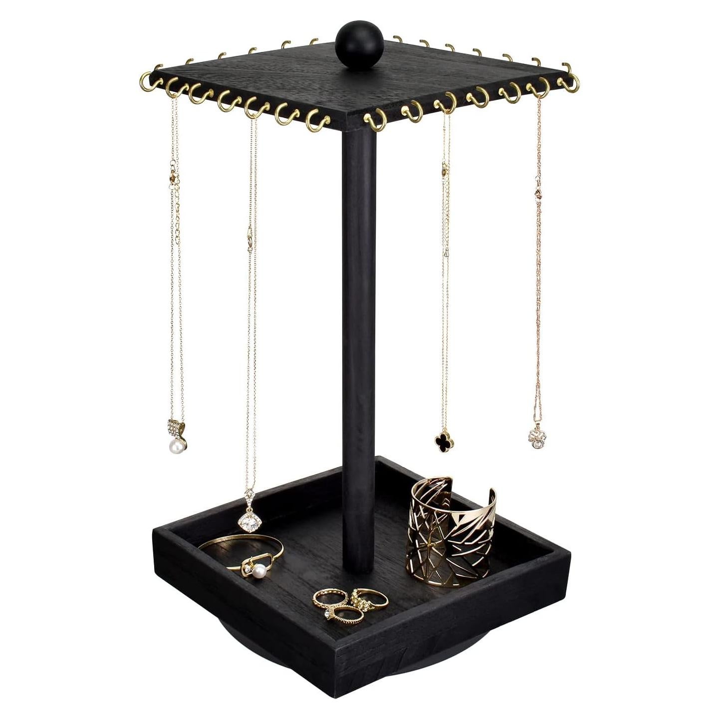 Organizador de Joyería Ikee Design Torre Vintage 28 Ganchos