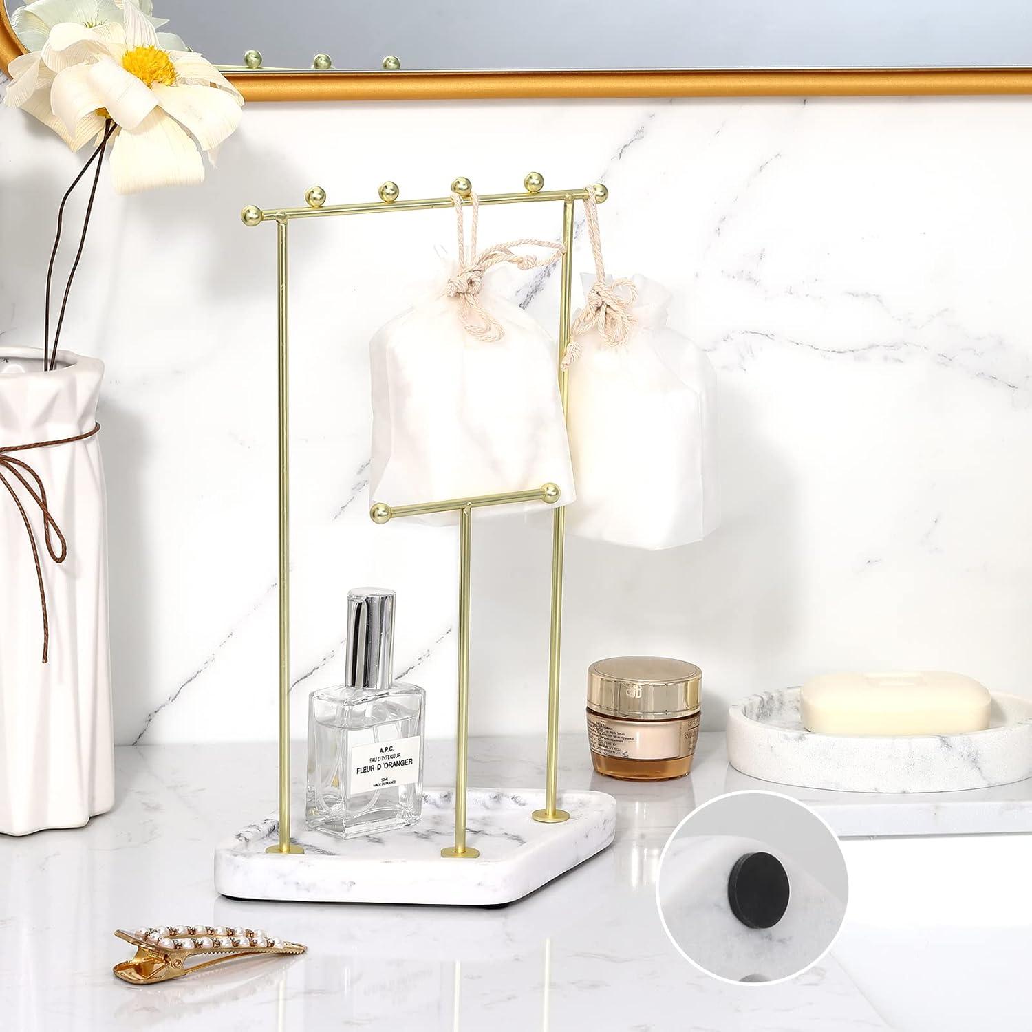 Soporte Organizador de Joyería Emibele con Bandeja de Resina