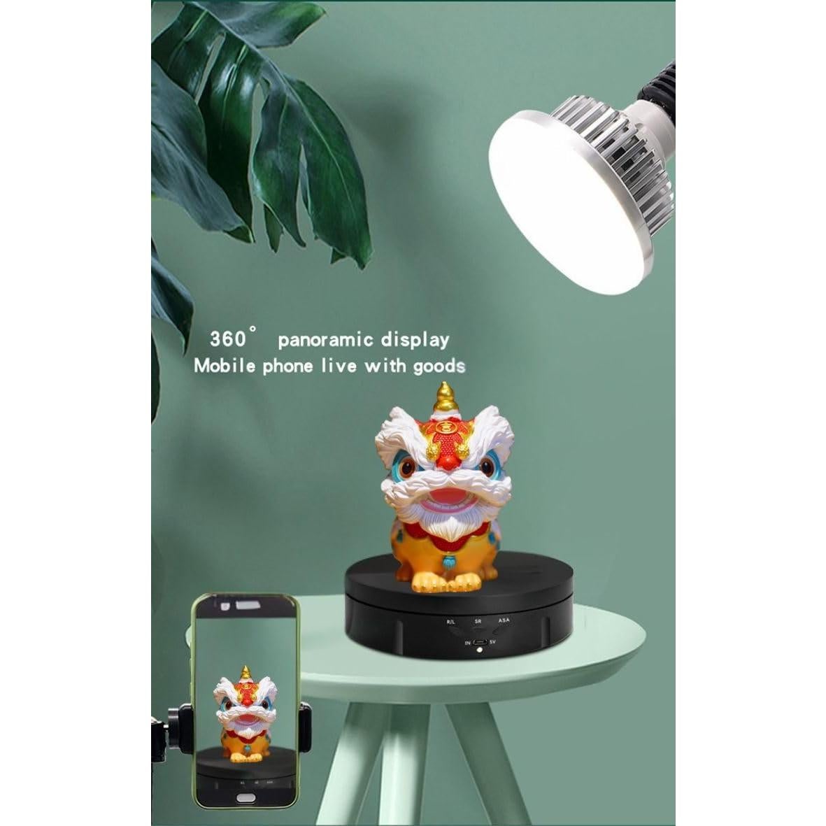 Soporte Rotatorio Motorizado JAYEGT 14.6cm 10kg Carga Negro