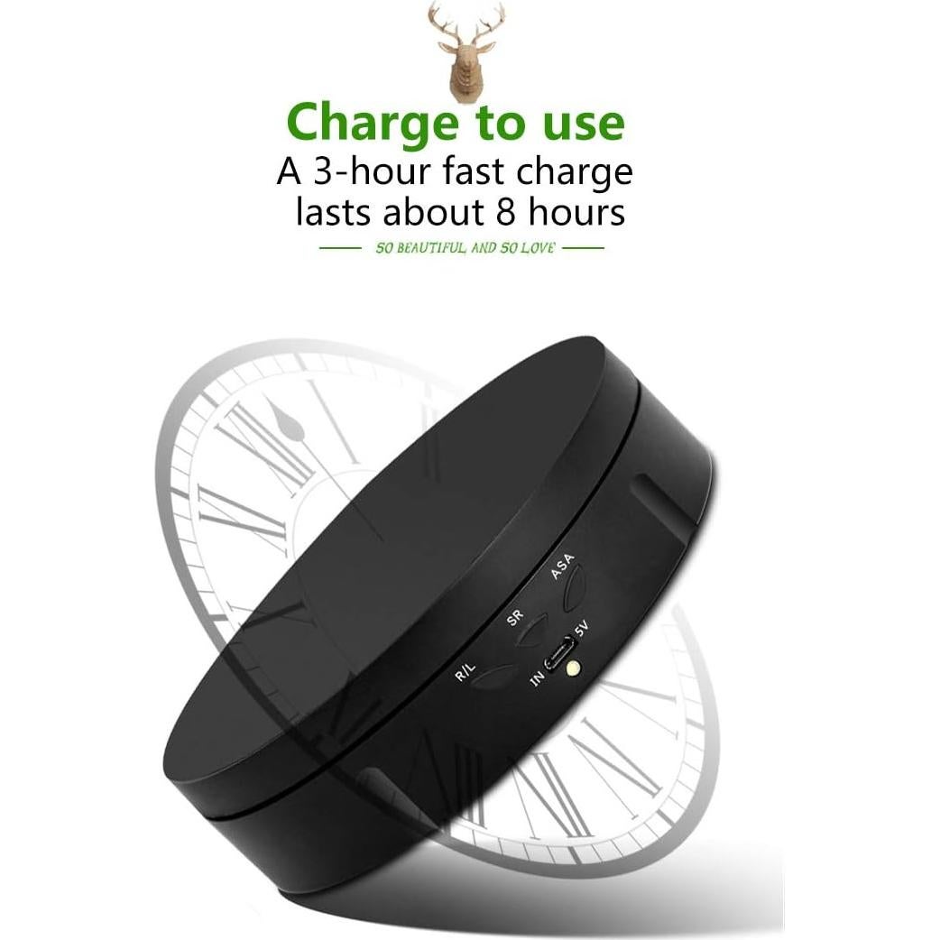 Soporte Rotatorio Motorizado JAYEGT 14.6cm 10kg Carga Negro