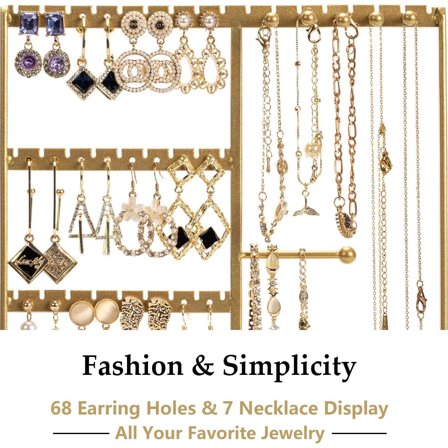 Organizador de Joyería PiQi-Grecge Dorado 4 Niveles Metal