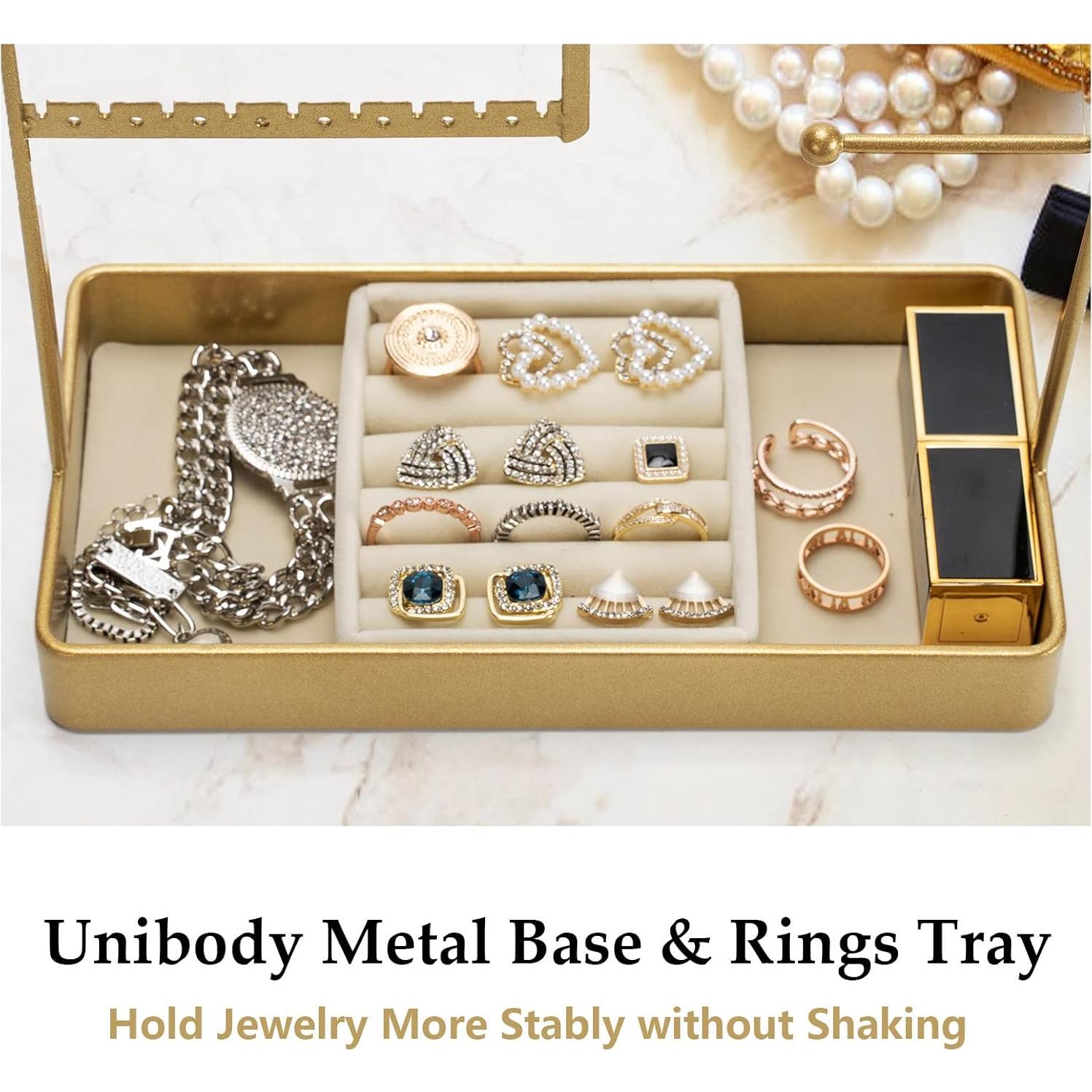 Organizador de Joyería PiQi-Grecge Dorado 4 Niveles Metal