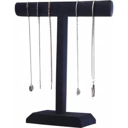 Soporte para Collares Pangkeep de Terciopelo Negro 35cm