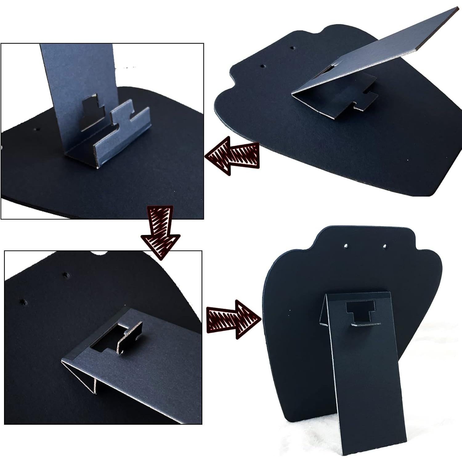 Soporte de Joyería 7TH VELVET 6 Piezas Terciopelo Negro