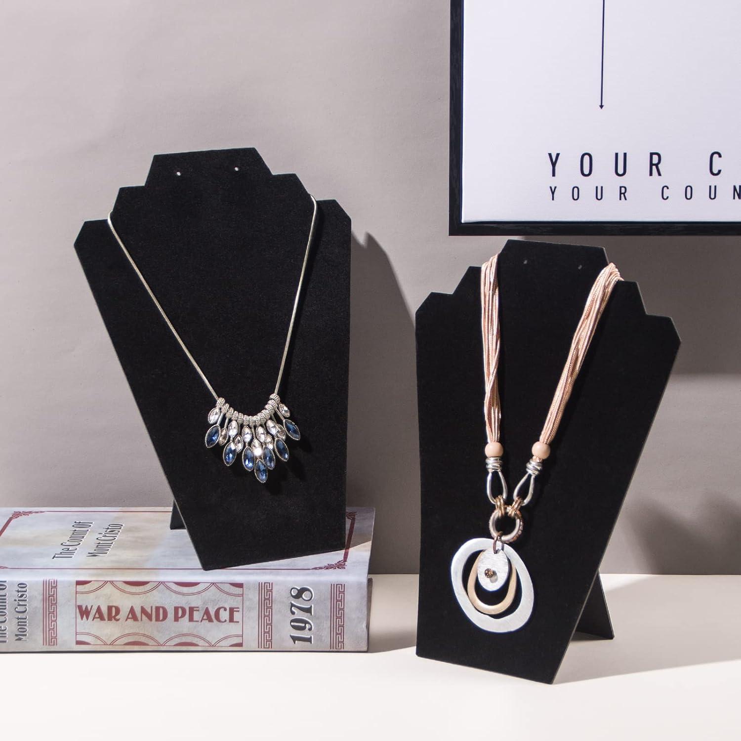 Soporte de Joyería Plegable Coward 4 Piezas Terciopelo Negro