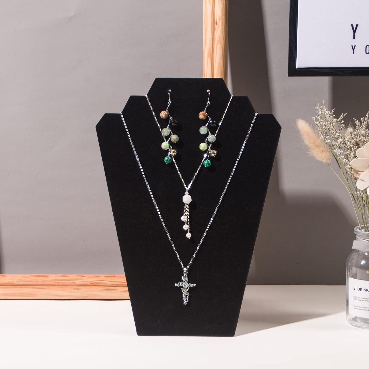 Soporte de Joyería Plegable Coward 4 Piezas Terciopelo Negro