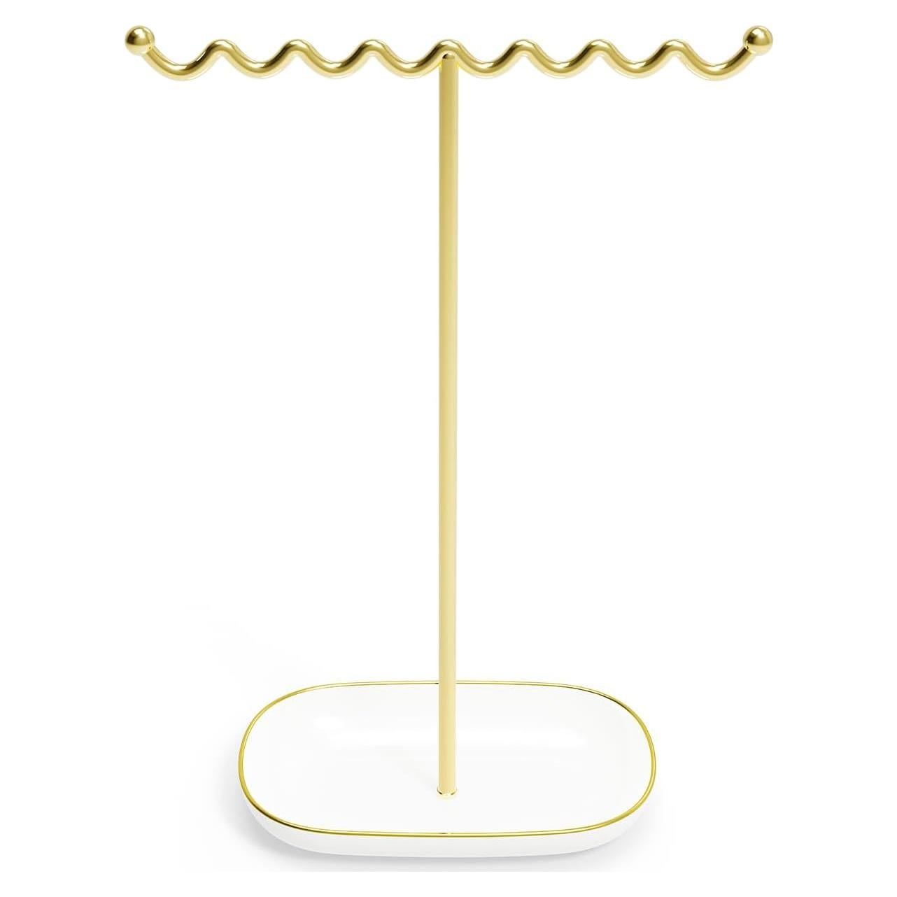 Soporte para Joyería Saydear Blanco y Dorado 30.48 cm