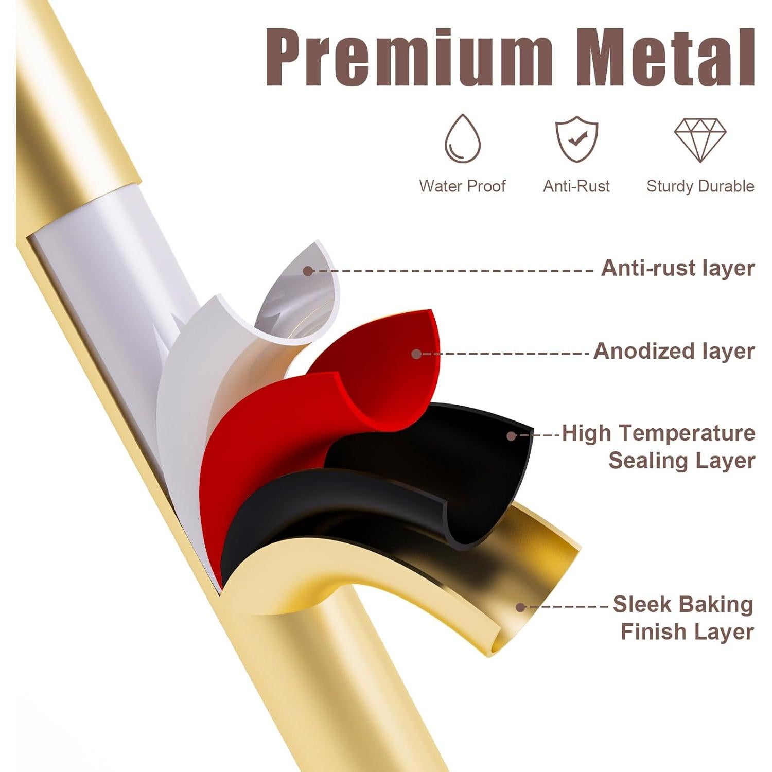 Soporte para Joyería Saydear Blanco y Dorado 30.48 cm