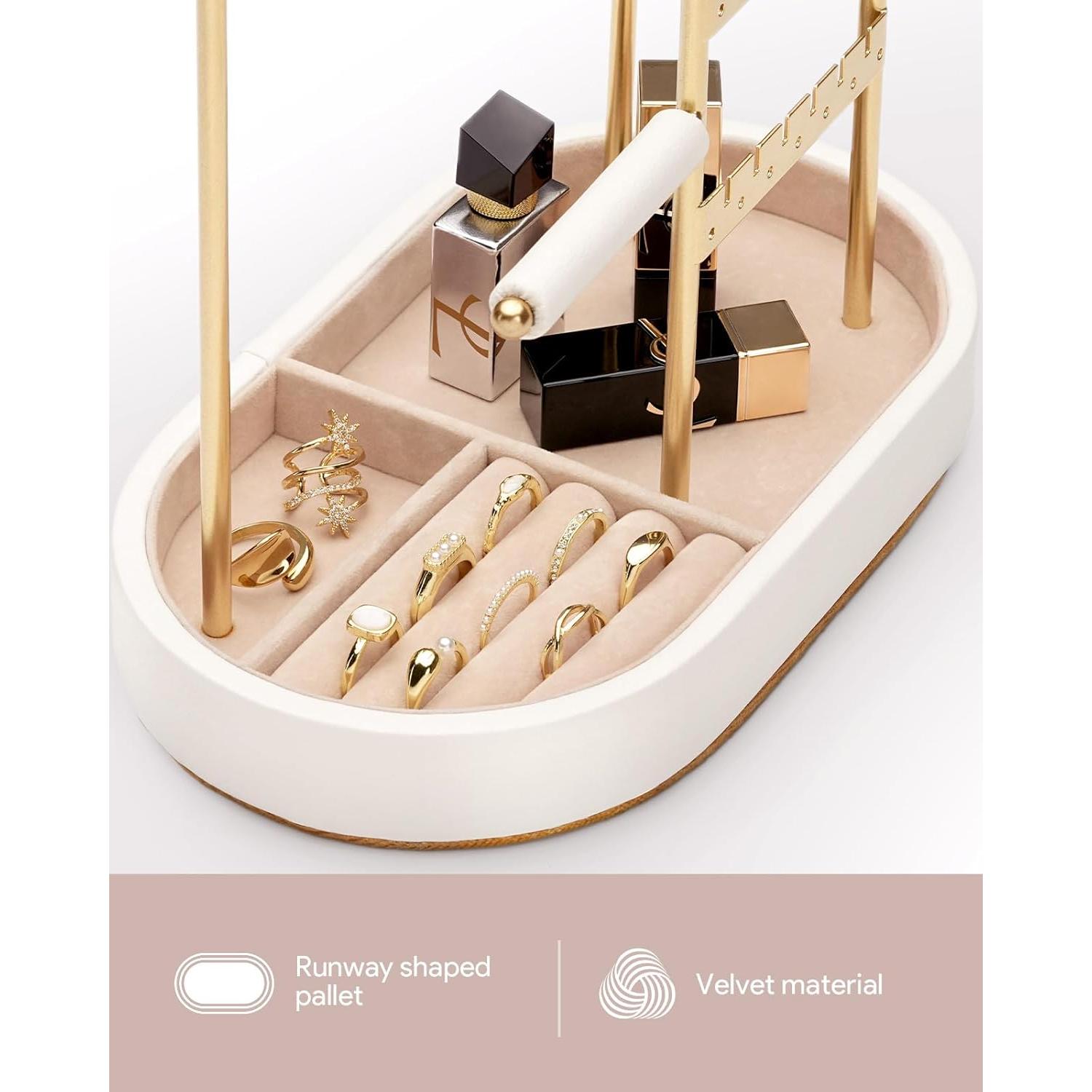 Organizador de Joyería ChuStory Dorado con Terciopelo 31.5 cm