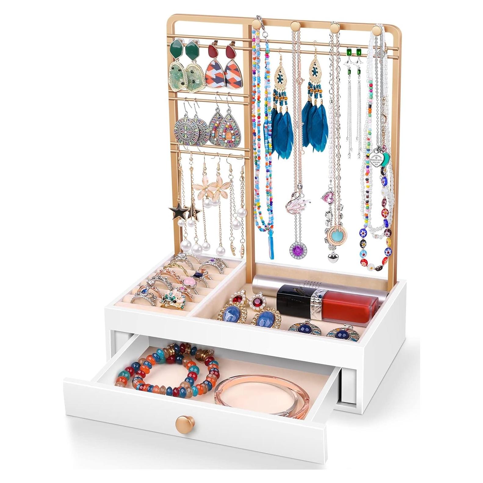 Soporte de Joyería Teamkio en Forma de Árbol con Caja Blanca