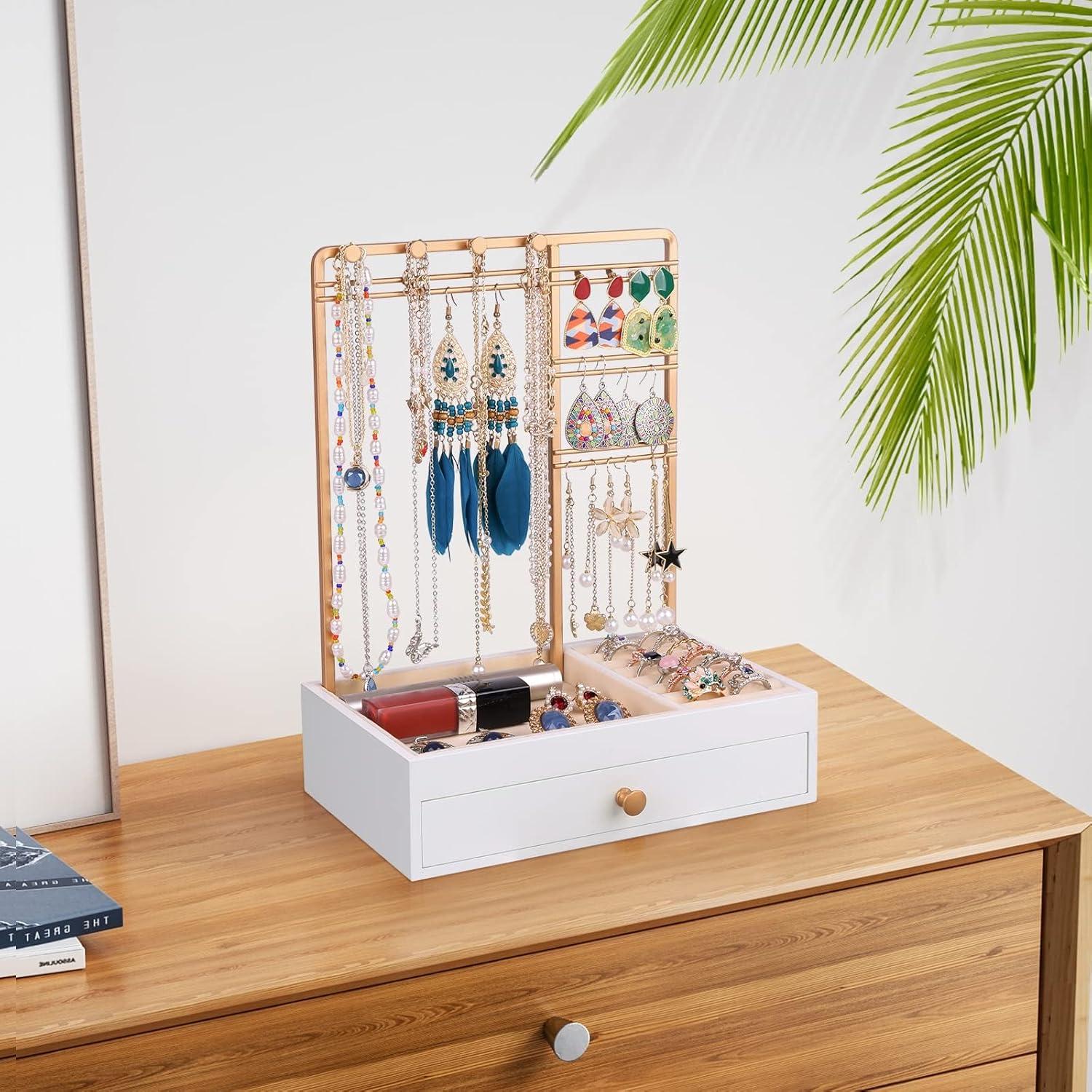 Soporte de Joyería Teamkio en Forma de Árbol con Caja Blanca