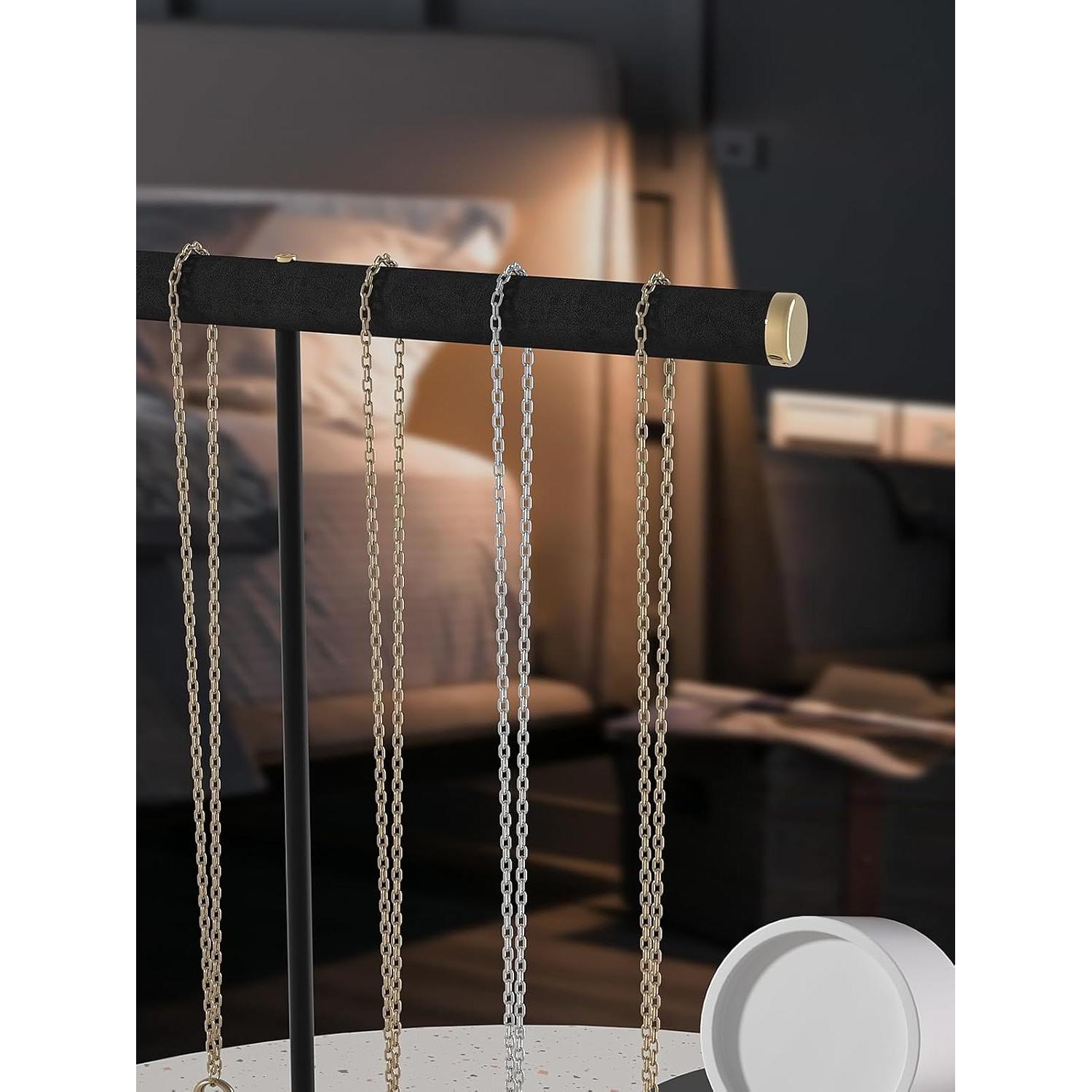 Soporte para Collares T-Bar Pangkeep Negro Organizador Joyería