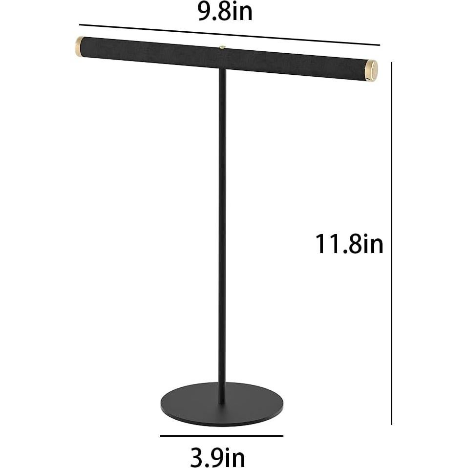 Soporte para Collares T-Bar Pangkeep Negro Organizador Joyería