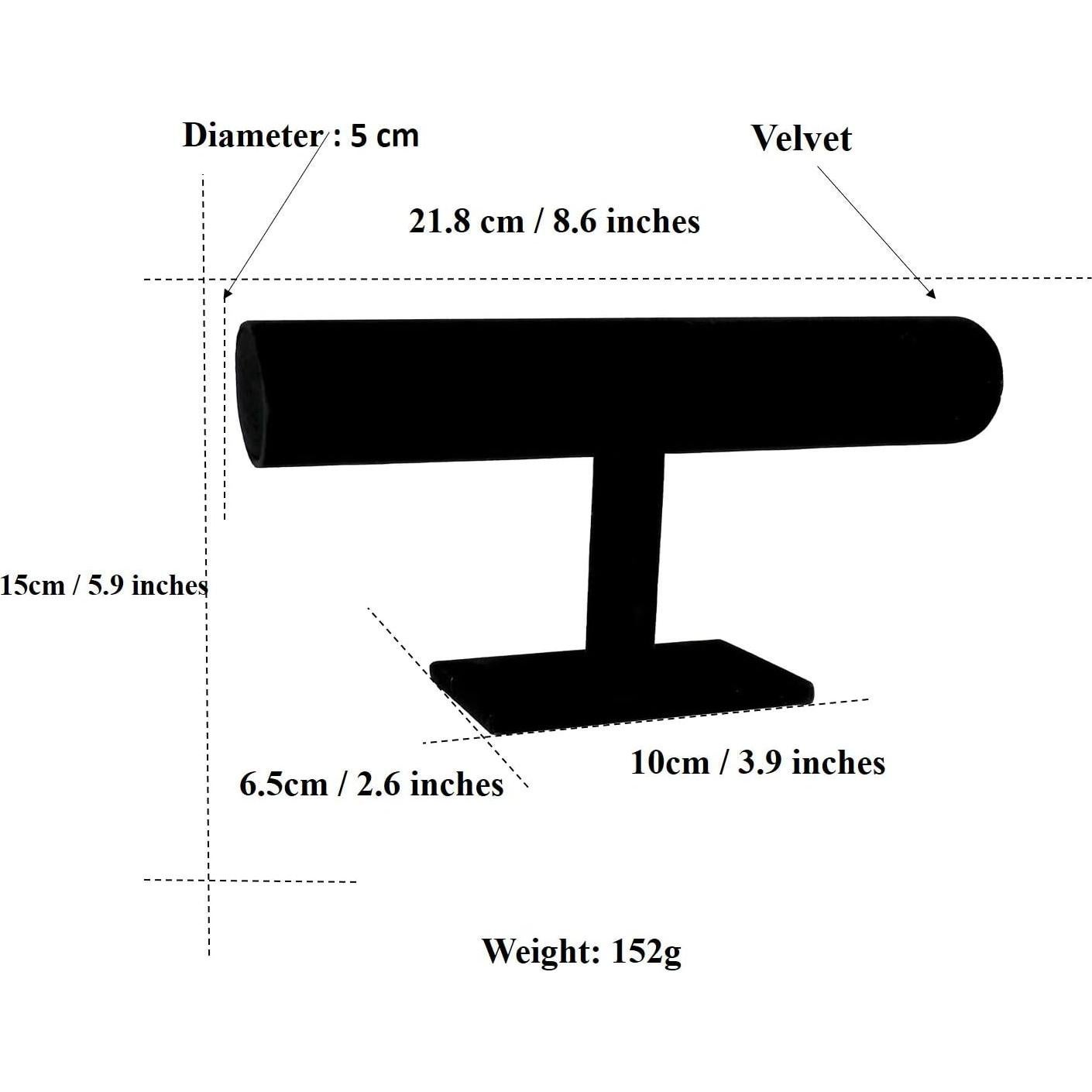 Organizador de Joyería Comelyjewel 3 Piezas Terciopelo Negro