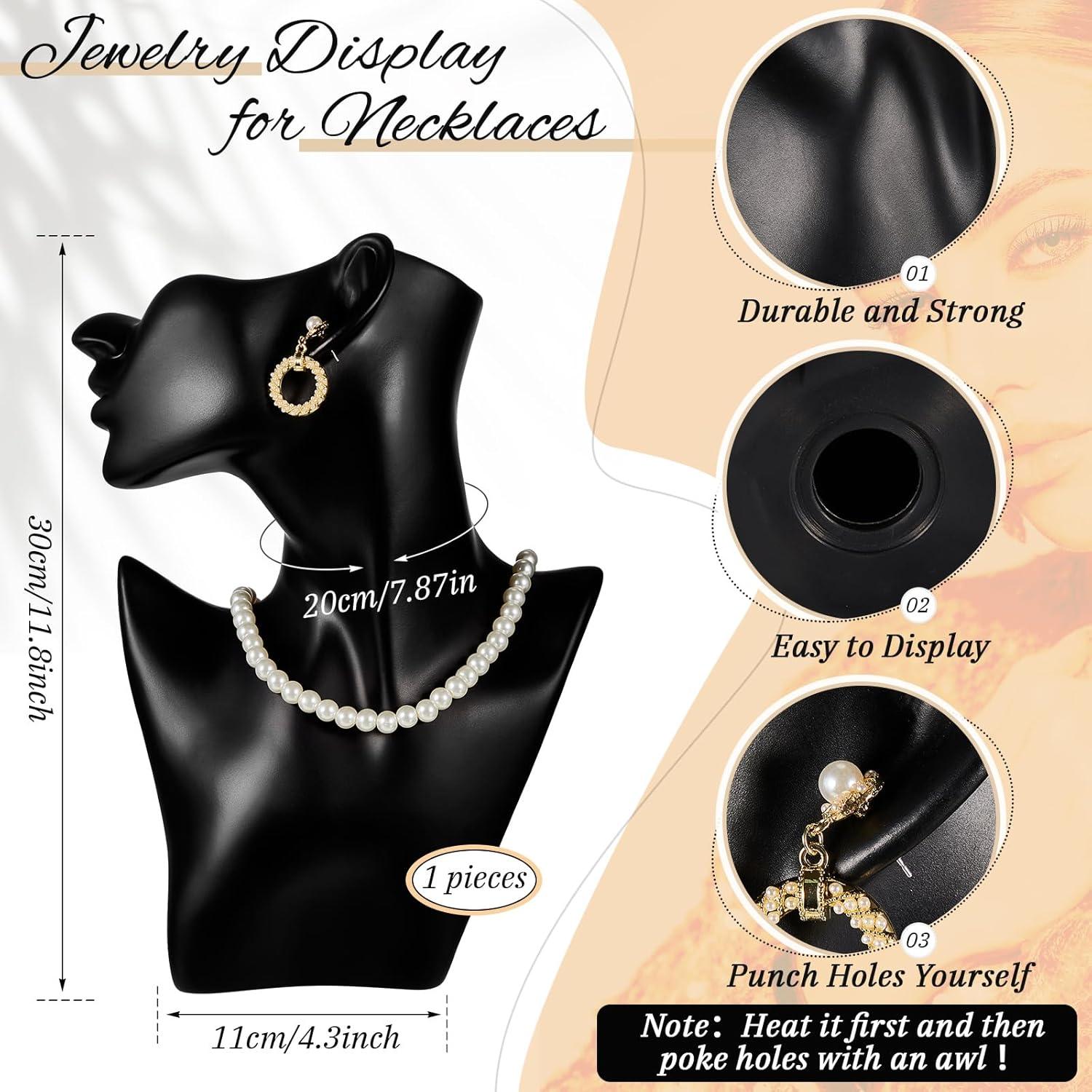 Conjunto de Exhibición de Joyería Kigley 3 Piezas Negro