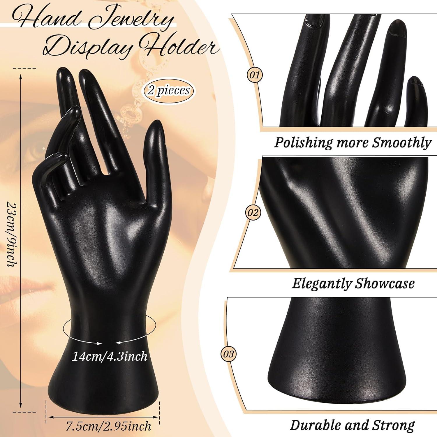 Conjunto de Exhibición de Joyería Kigley 3 Piezas Negro