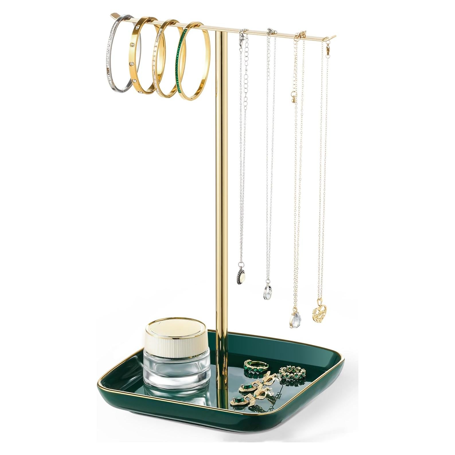 Soporte para Joyería pickpiff con Base de Cerámica 32 cm Verde