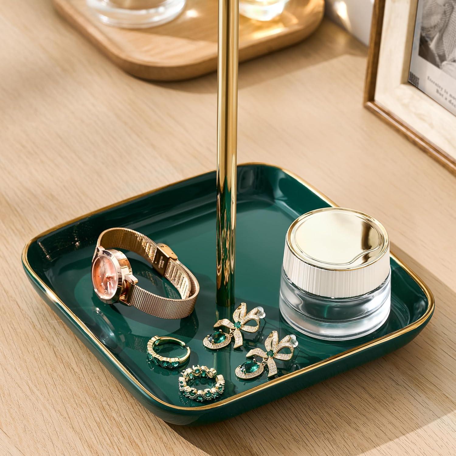 Soporte para Joyería pickpiff con Base de Cerámica 32 cm Verde