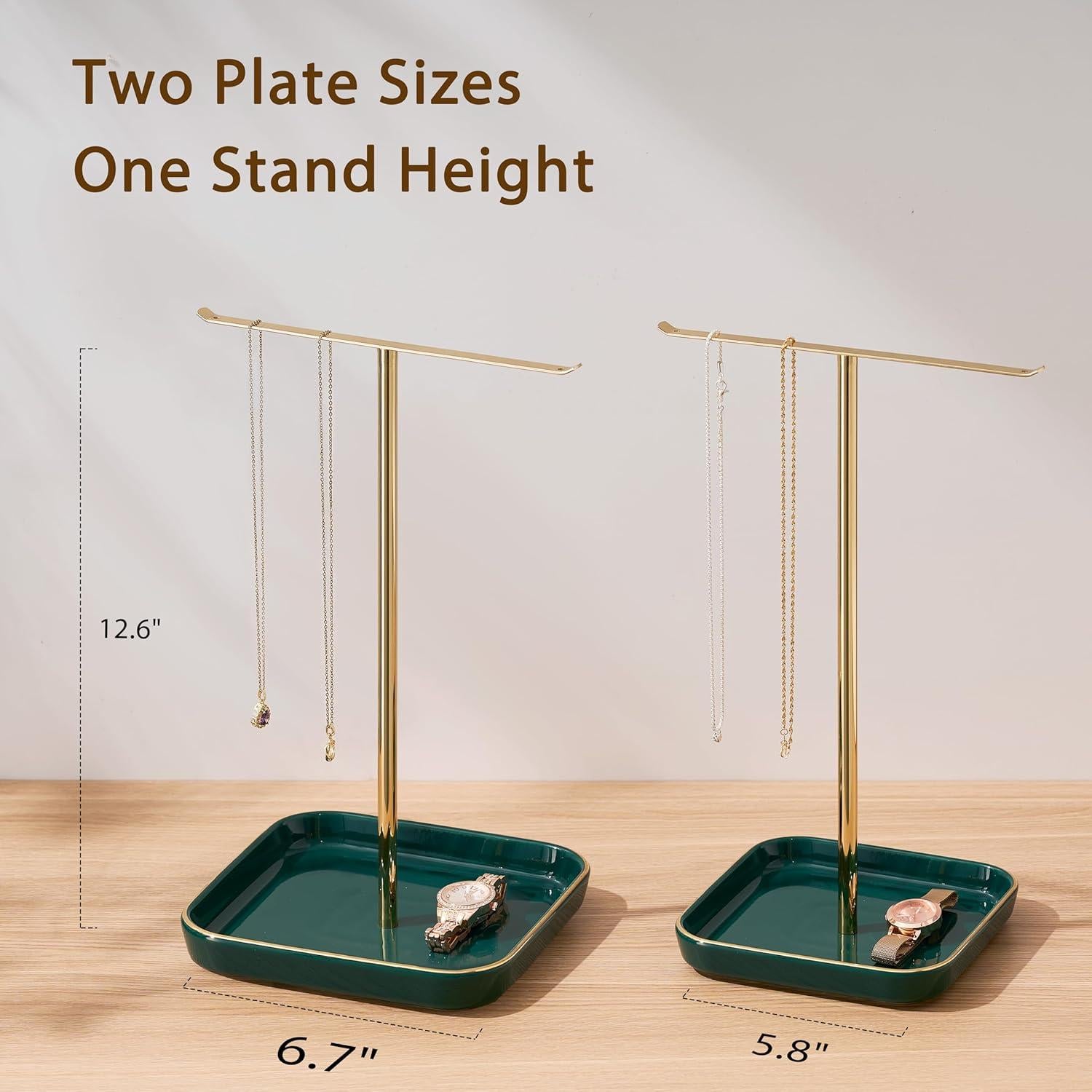 Soporte para Joyería pickpiff con Base de Cerámica 32 cm Verde