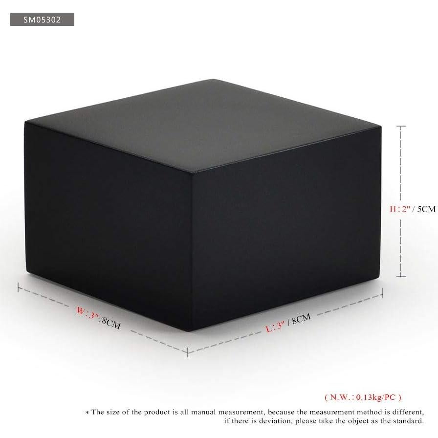 Soporte de exhibición de joyería Oirlv minimalista madera negra